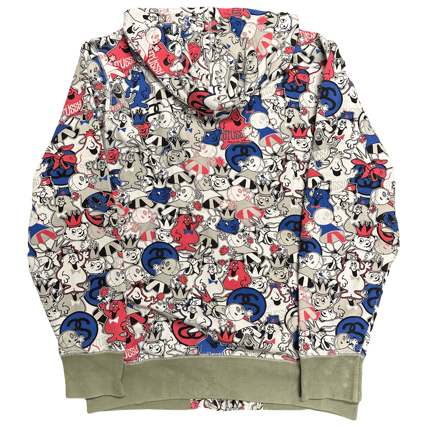 Stüssy Monogram Cartoon Hoodie ( L ) - Known Source