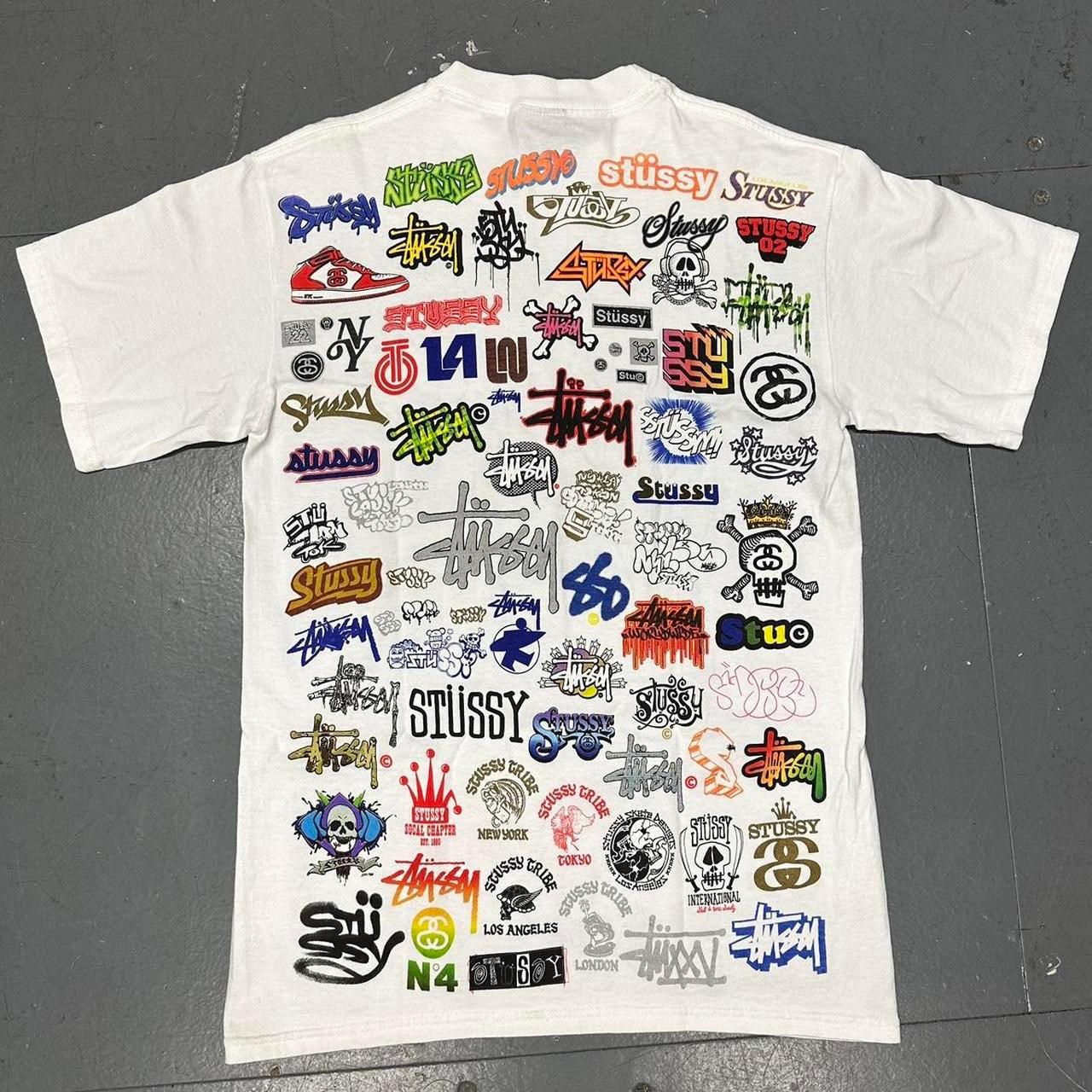 Stüssy Multi Logo T-Shirt ( S ) - Known Source