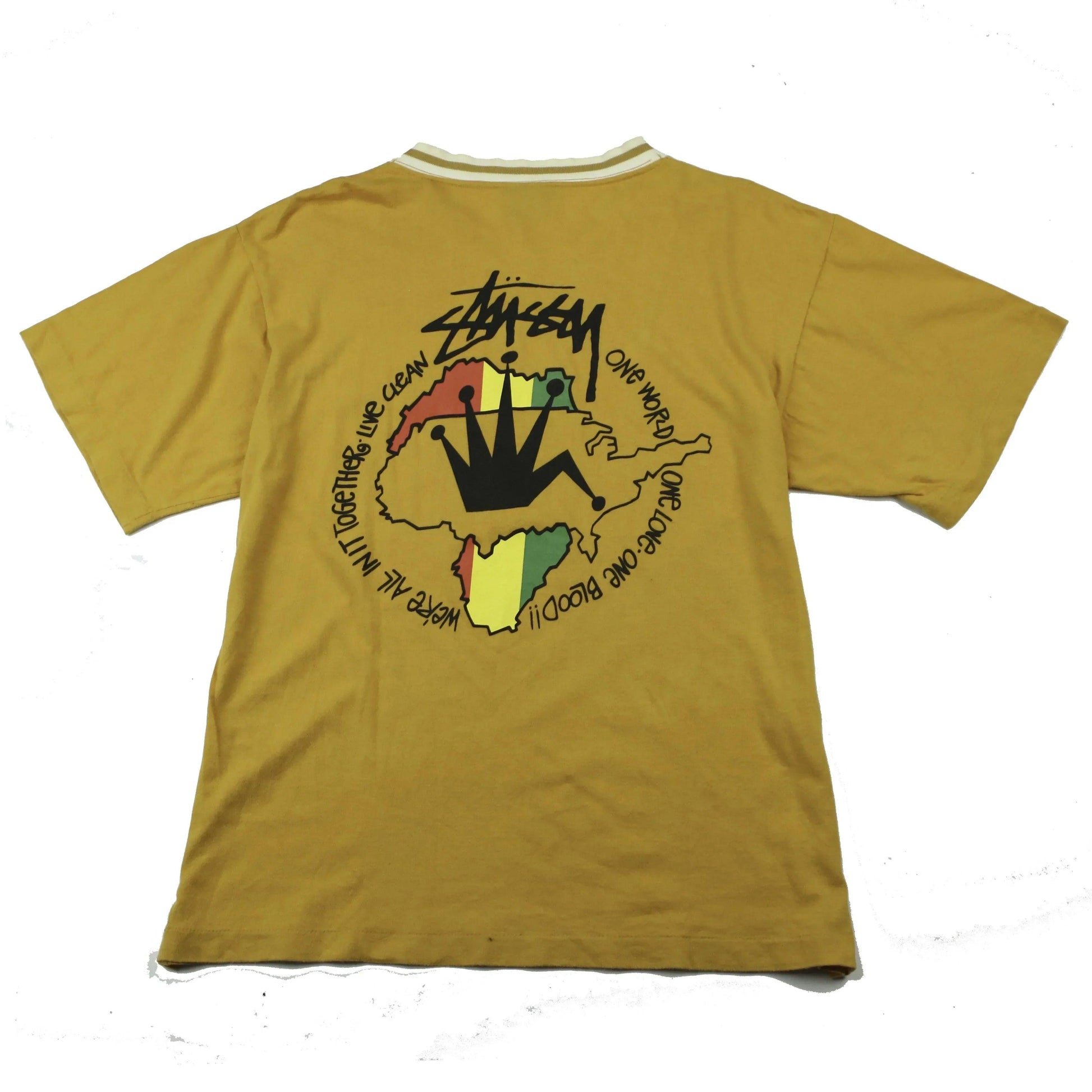 STUSSY ONE WORLD AFRICA TEE (L) (L) - Known Source