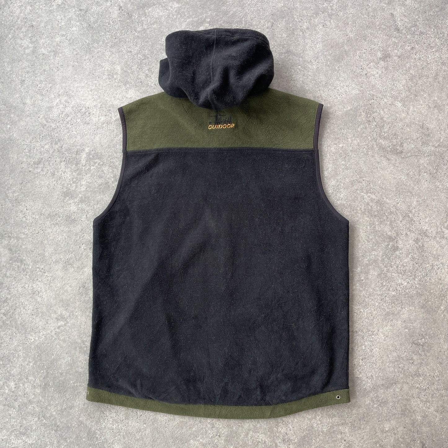 Stussy Outdoor 1990s zip up fleece vest jacket (L) - Known Source