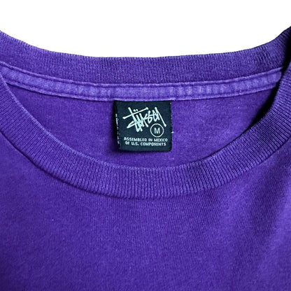 Stussy purple black Skull T-shirt short sleeve - Known Source