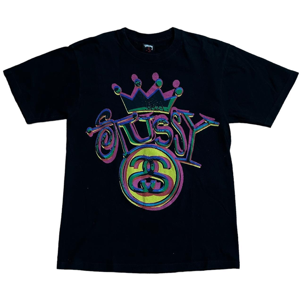 STUSSY short-sleeved T-shirt Chanel crown big logo - Known Source
