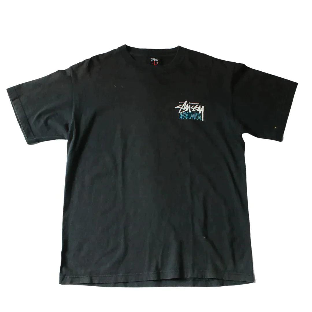 STUSSY WORLD WIDE CROWN TEE (L) - Known Source