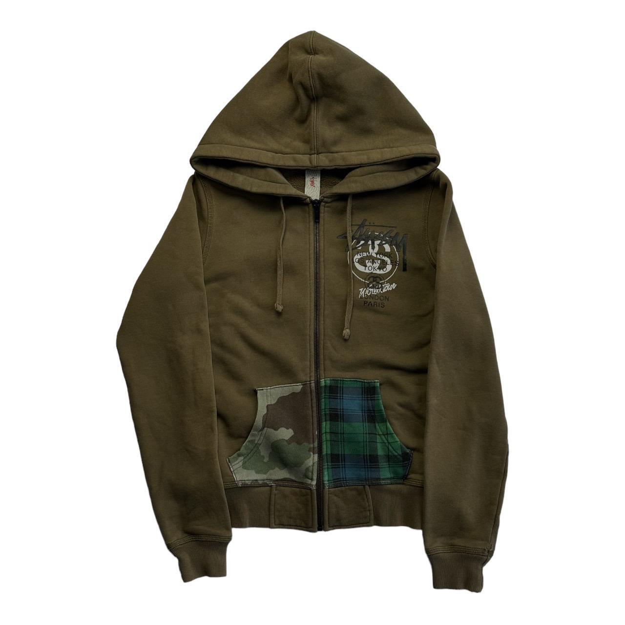 Stussy Zip up hoodie front and back hoodie - Known Source