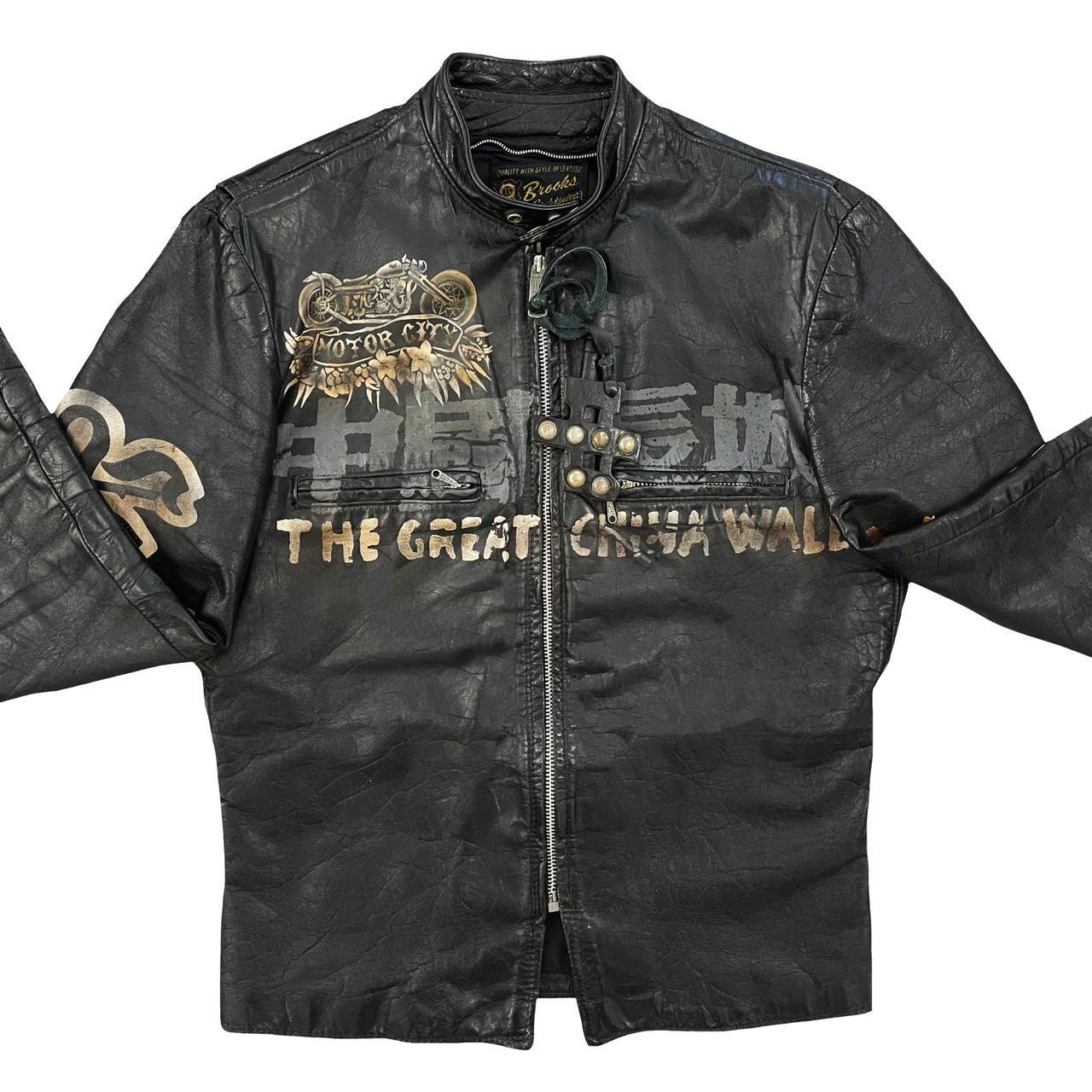 The Great China Wall Leather Biker Jacket - Known Source