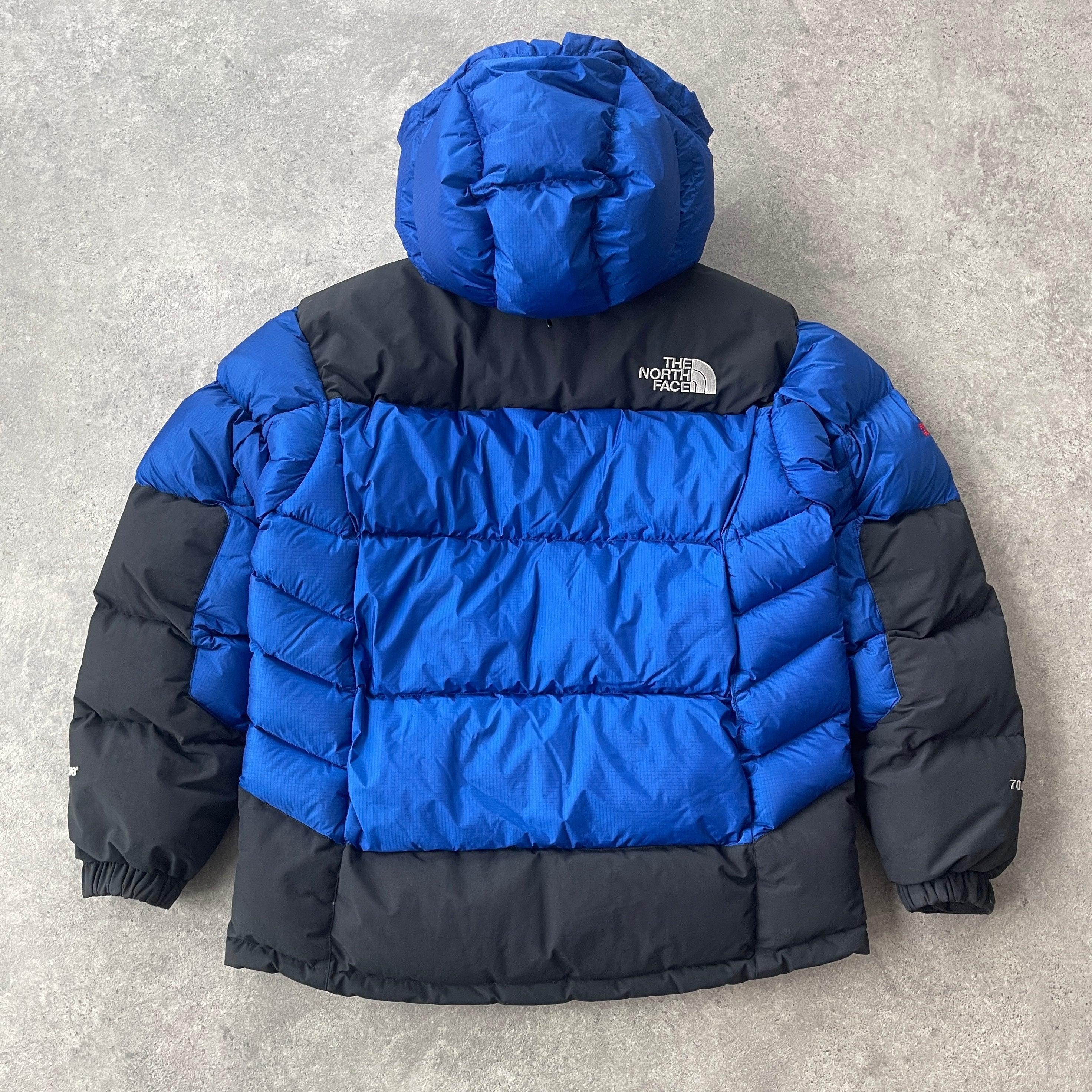 North face blue puffer coat deals