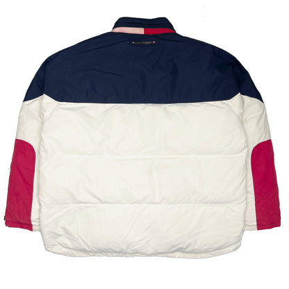 Tommy Hilfiger 00s heavyweight colour block puffer jacket (XXL) - Known Source