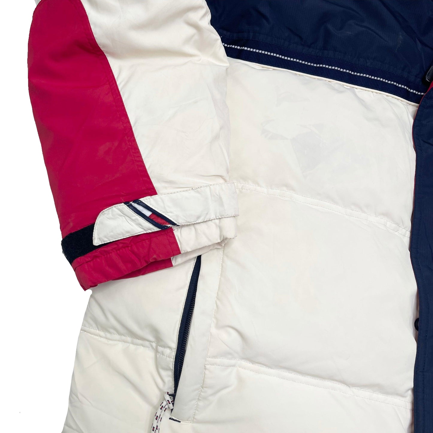 Tommy Hilfiger 00s heavyweight colour block puffer jacket (XXL) - Known Source