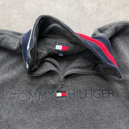 Tommy Hilfiger 1990s 1/4 zip heavyweight fleece jacket (L) - Known Source