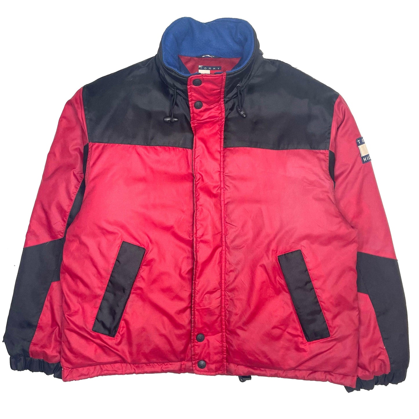 Tommy Hilfiger 90s Expedition colour block puffer jacket (L) - Known Source