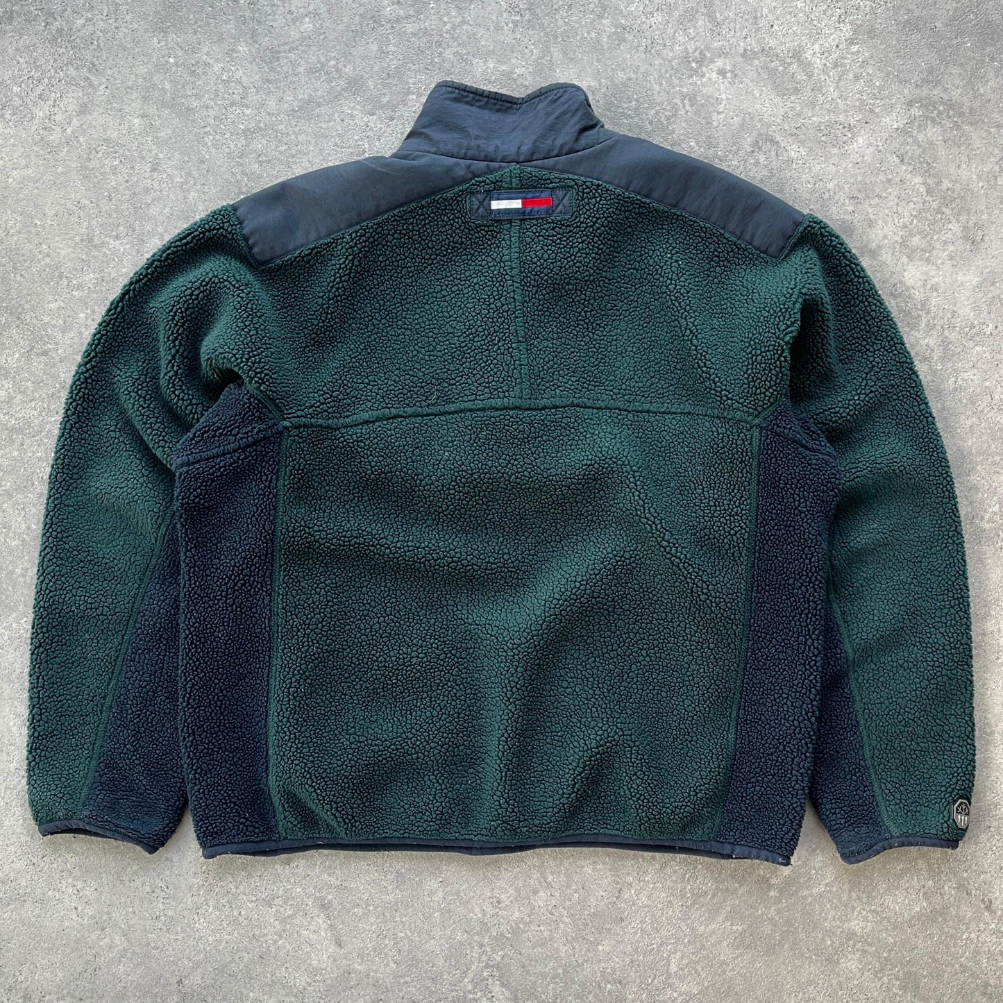 Tommy Hilfiger RARE 1990s 1/4 zip technical sherpa fleece jacket (XL) - Known Source