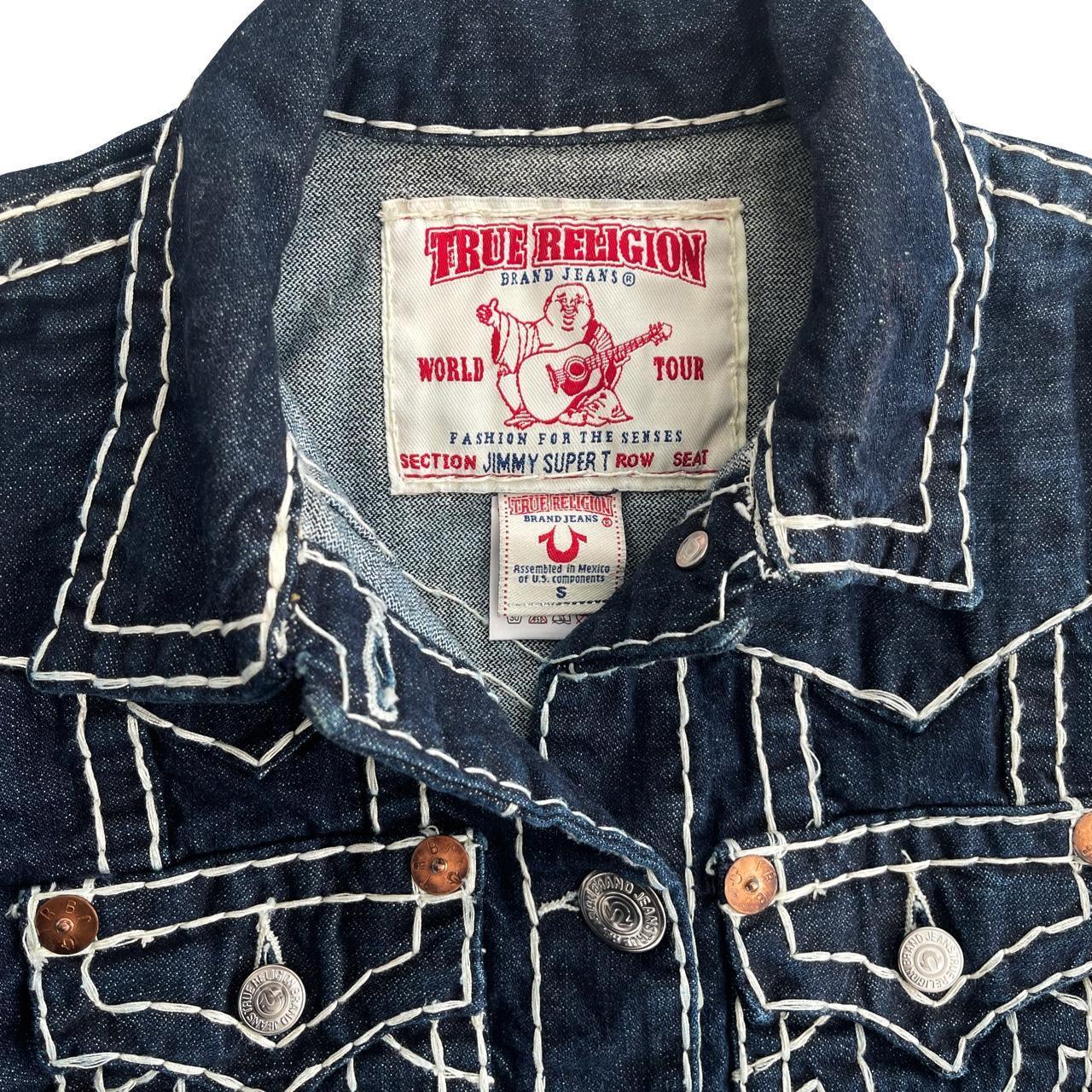 True Religion Thick hot Stitch Jean Jacket Sz. L