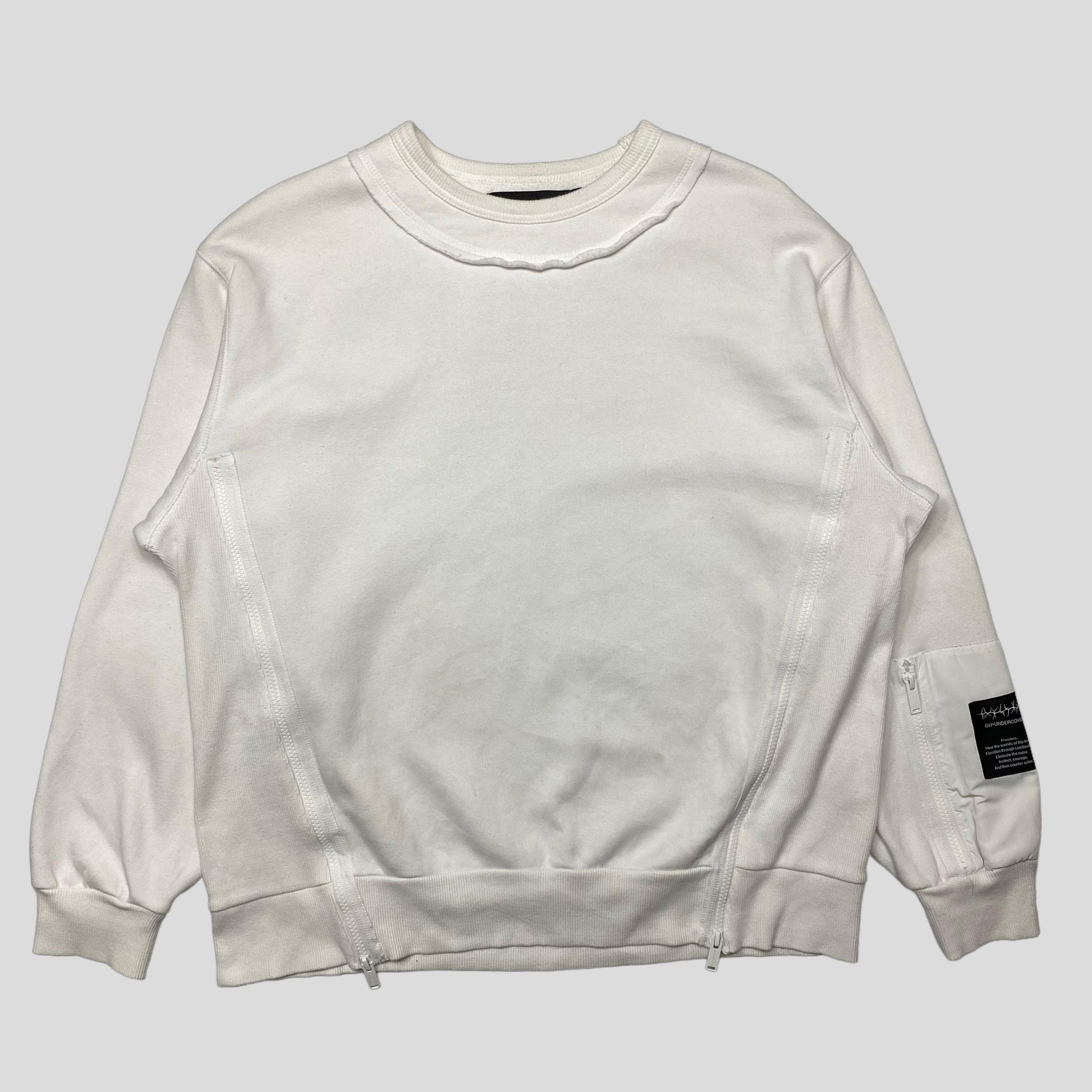 Undercover x GU Nylon Panelled Crewneck - XL - Known Source