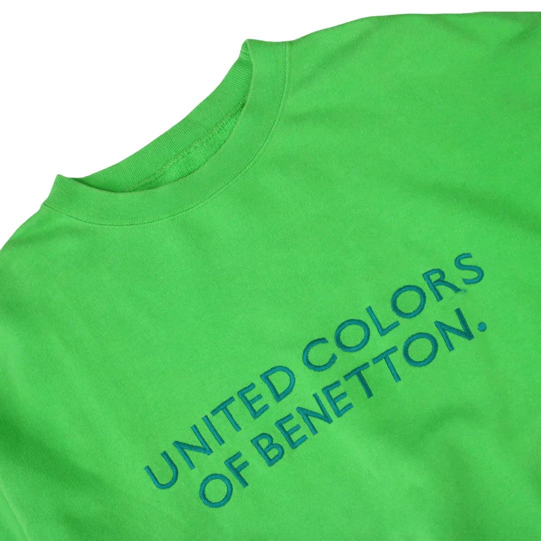 UNITED COLOURS OF BENETTON GREEN SPELLOUT CREW (S) - Known Source