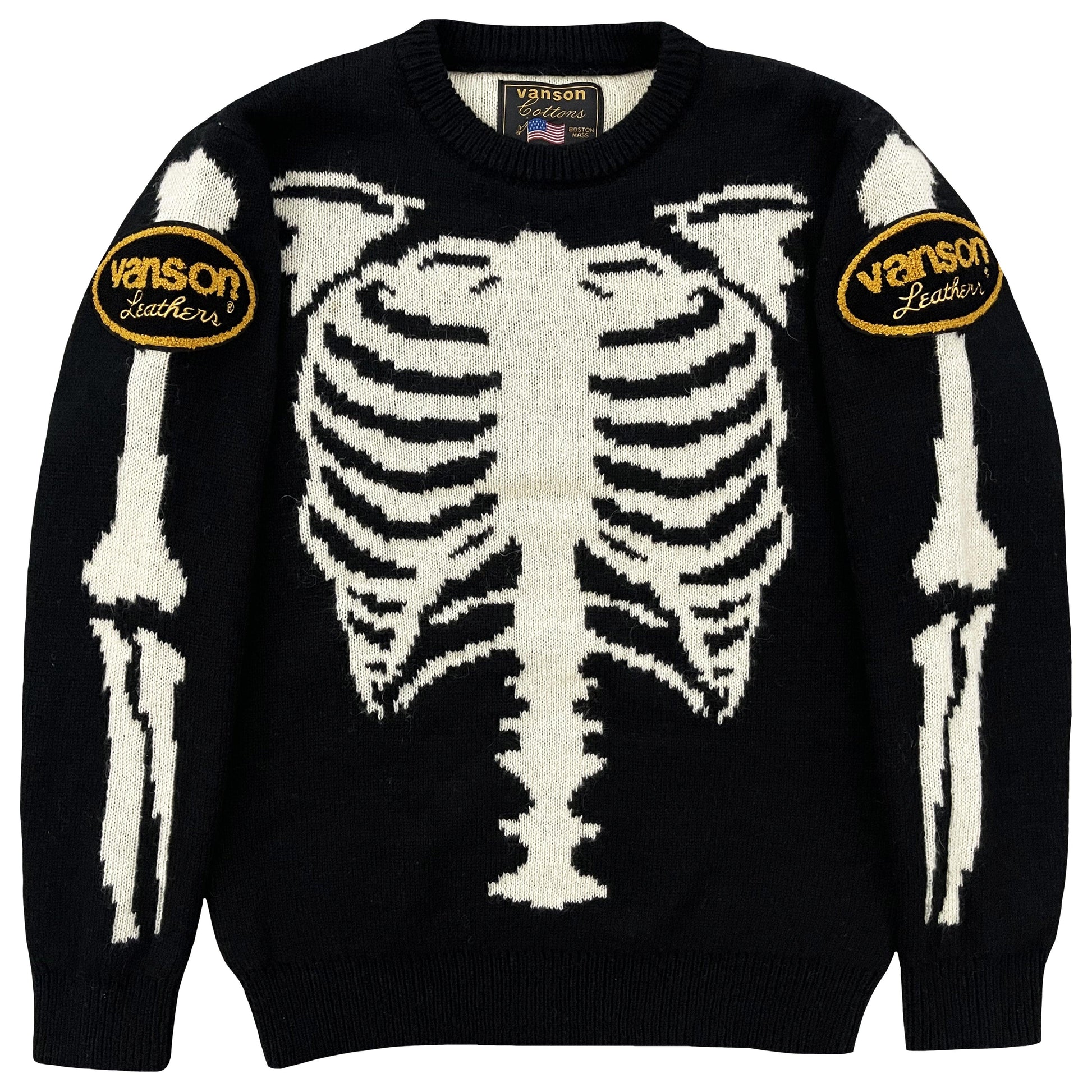 Vanson Leathers Mohair Skeleton Jumper - Known Source