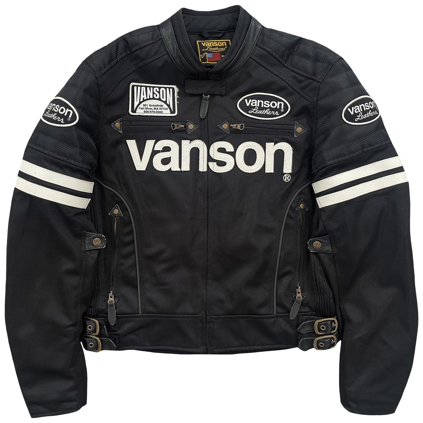 Vanson Leathers Motorcycle Mesh Racer Jacket - Known Source