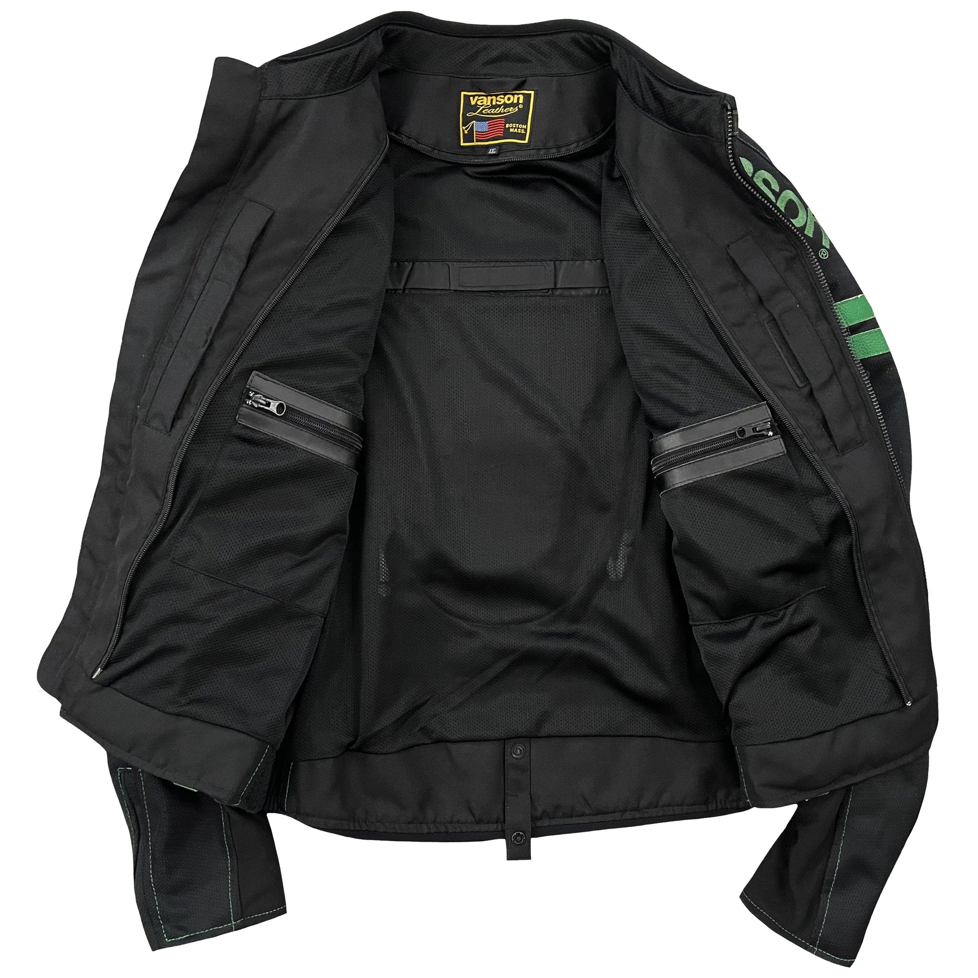 Vanson Leathers Motorcycle Mesh Racer Jacket - Known Source