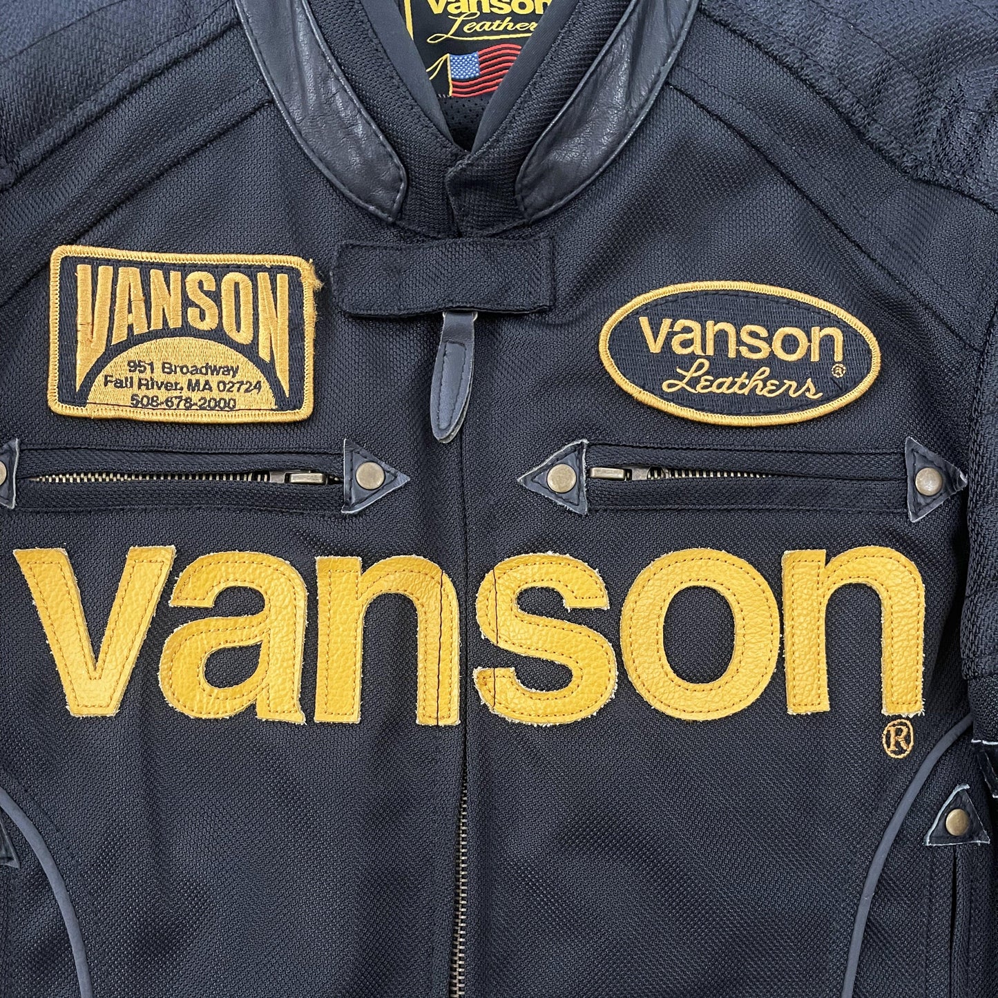 Vanson Leathers Motorcycle Mesh Racer Jacket - Known Source