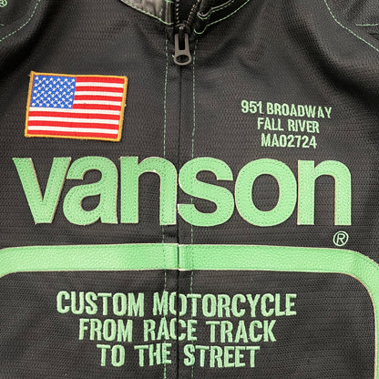 Vanson Leathers Motorcycle Mesh Racer Jacket - Known Source