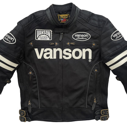 Vanson Leathers Motorcycle Mesh Racer Jacket - Known Source