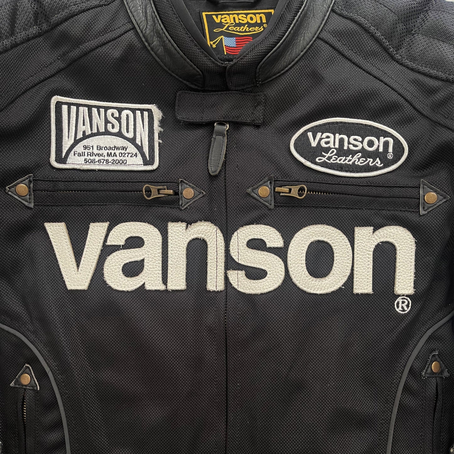 Vanson Leathers Motorcycle Mesh Racer Jacket - Known Source