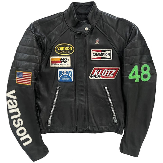 Vanson Leathers Motorcycle Racer Jacket - Known Source