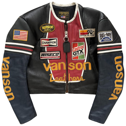 Vanson Leathers Motorcycle Racer Jacket - Known Source