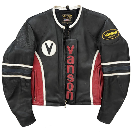 Vanson Leathers Motorcycle Racer Jacket - Known Source