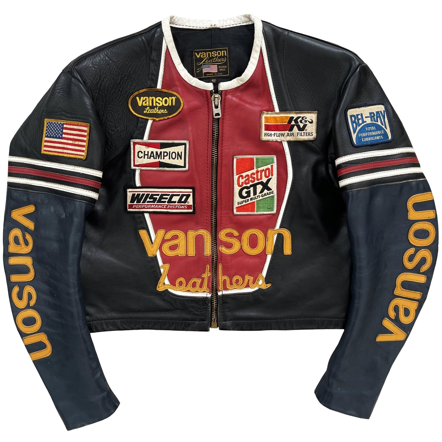 Vanson Leathers Motorcycle Racer Jacket - Known Source