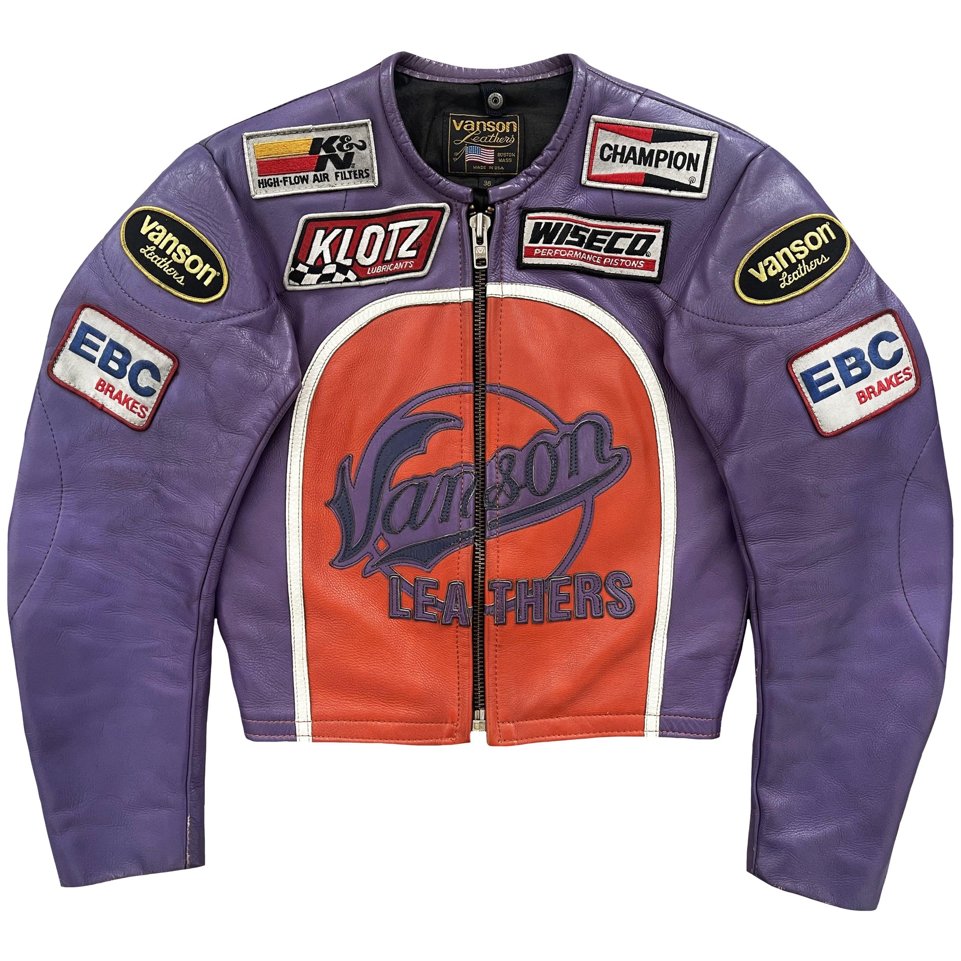 Vanson Leathers Motorcycle Racer Jacket - Known Source