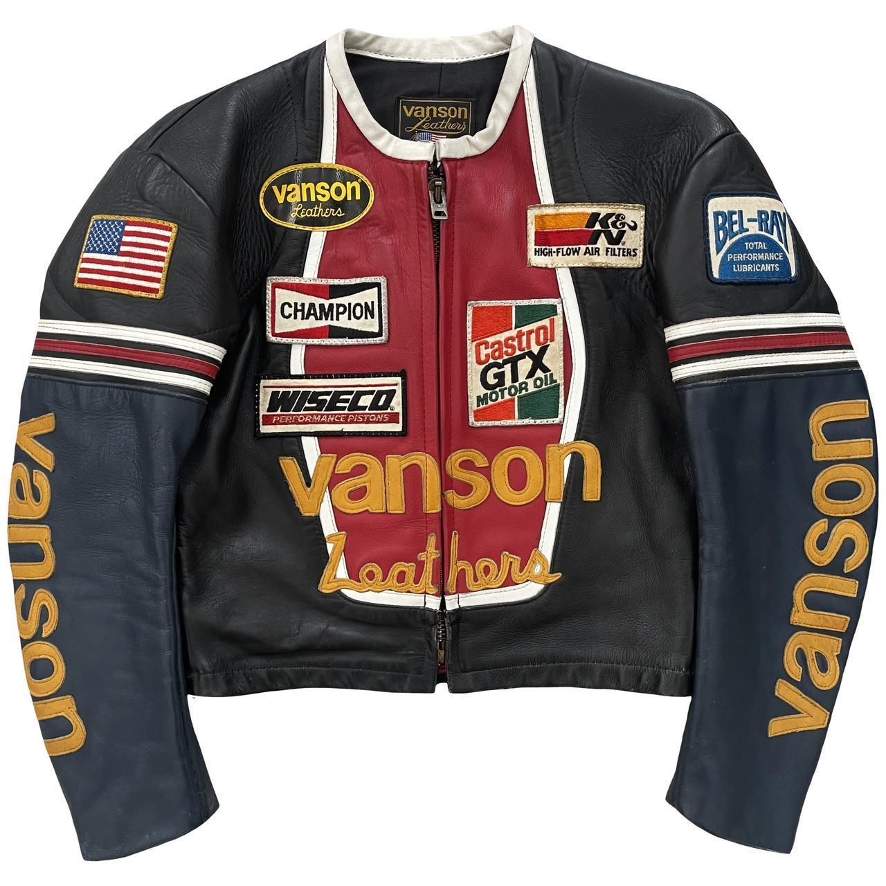 Vanson Leathers Motorcycle Racer Jacket - Known Source