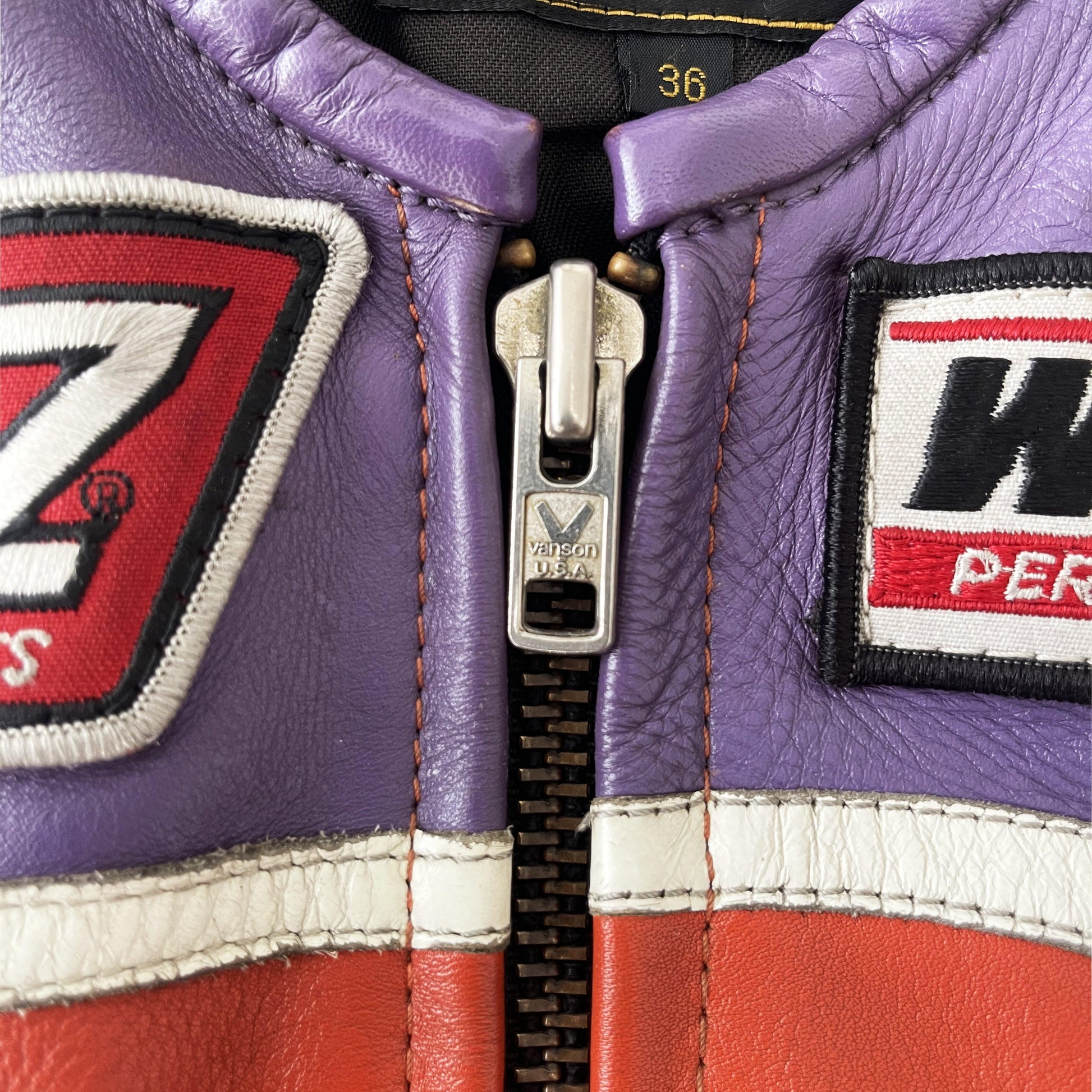 Vanson Leathers Motorcycle Racer Jacket - Known Source