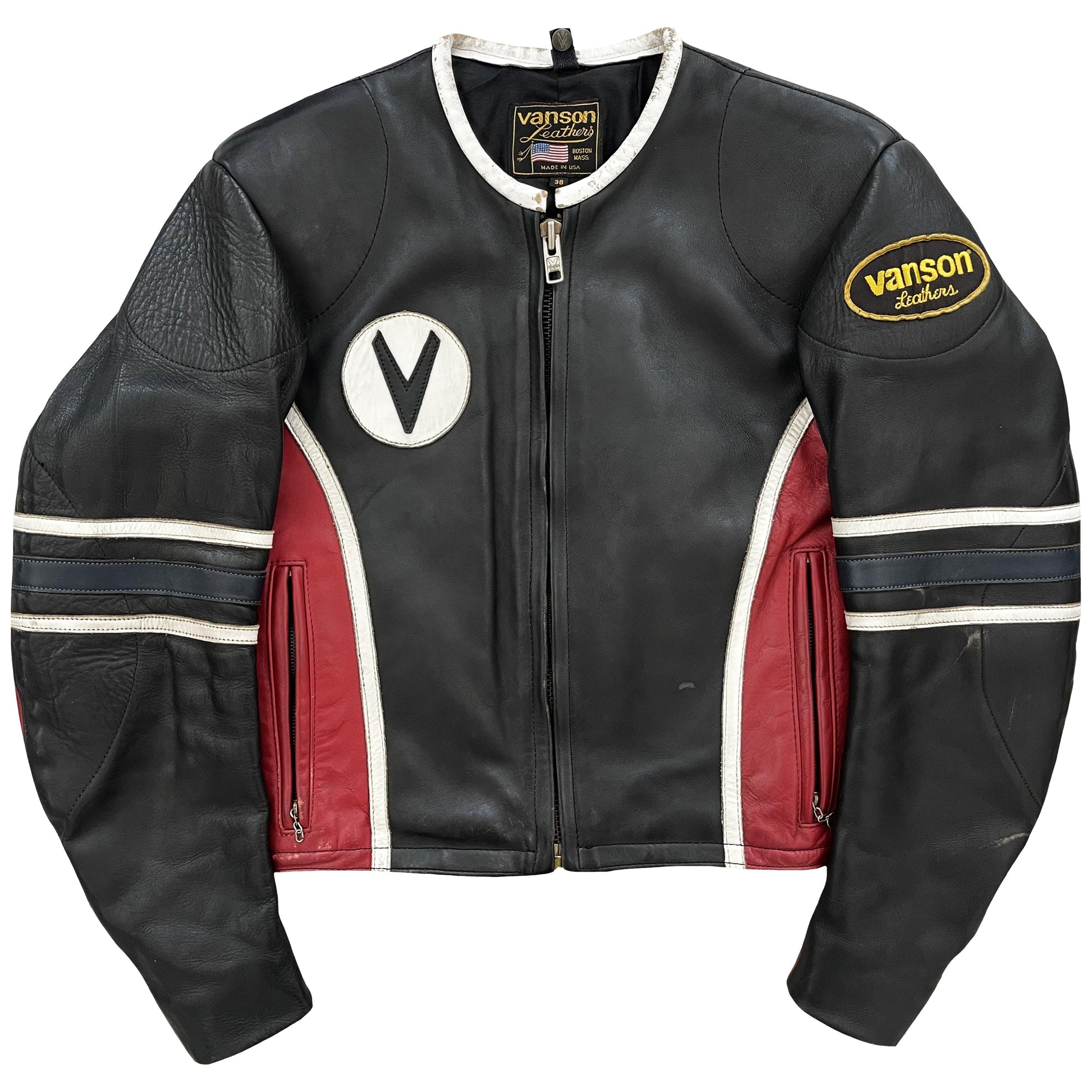 Vanson Leathers Motorcycle Racer Jacket - Known Source