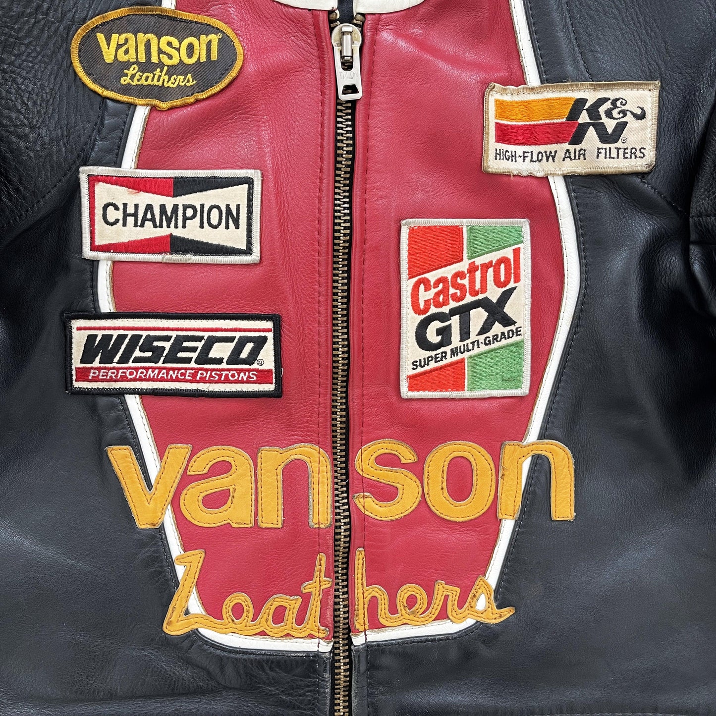 Vanson Leathers Motorcycle Racer Jacket - Known Source