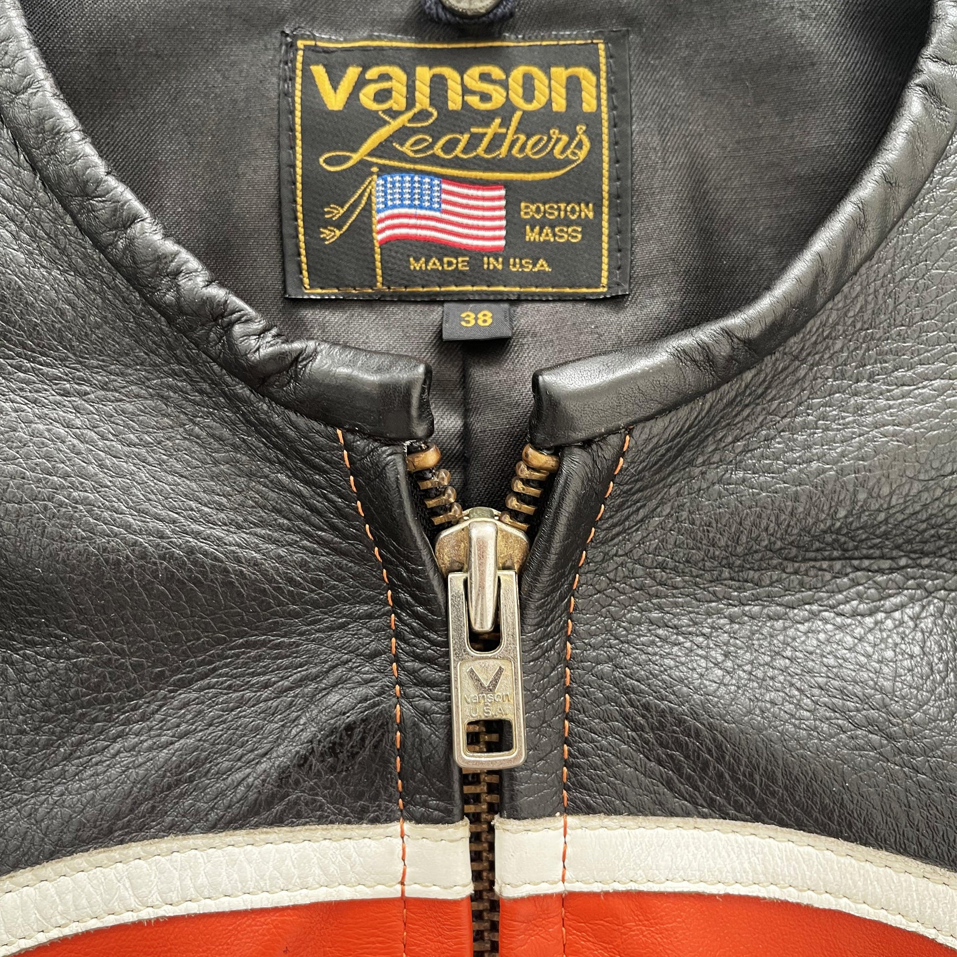 Vanson Leathers Motorcycle Racer Jacket - Known Source