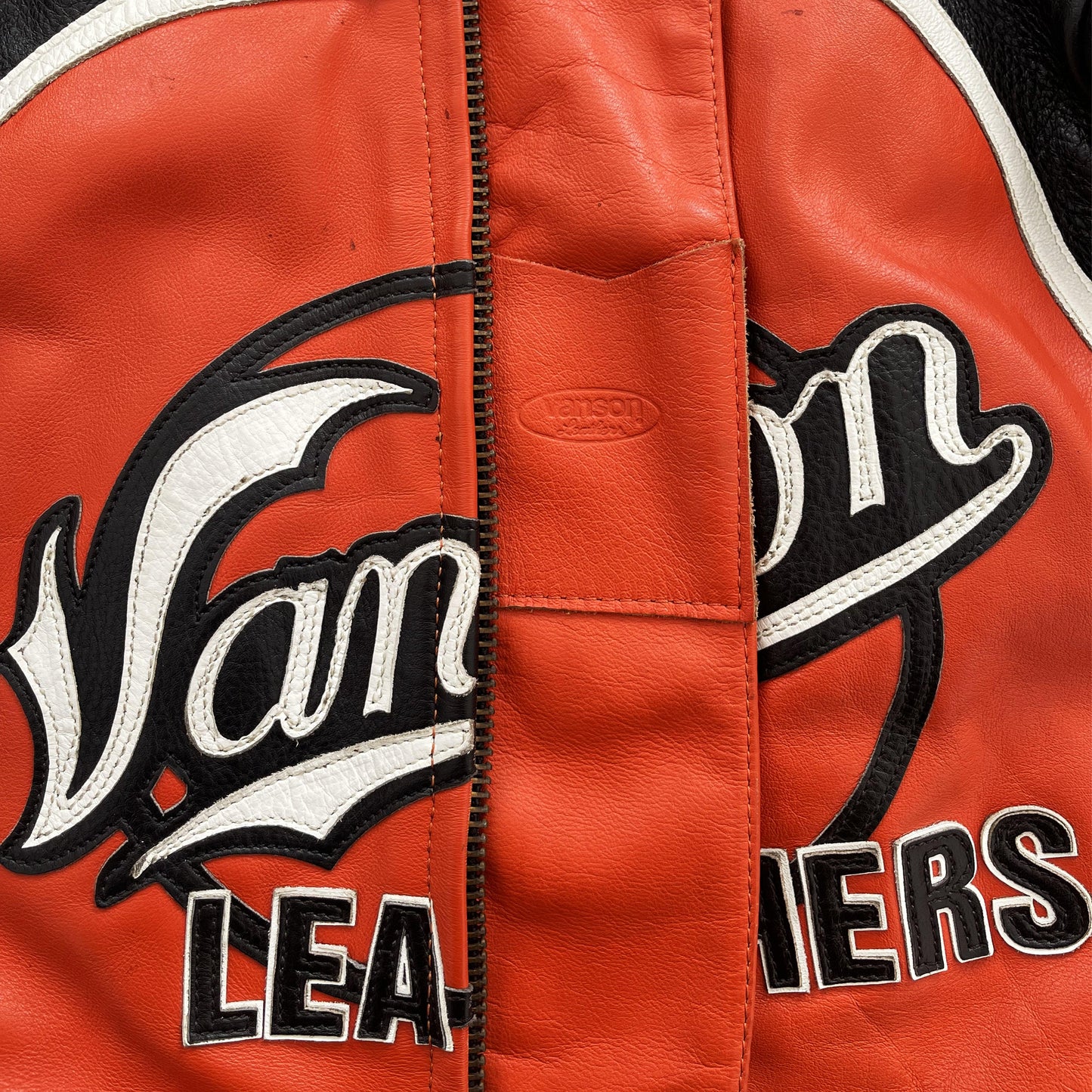 Vanson Leathers Motorcycle Racer Jacket - Known Source