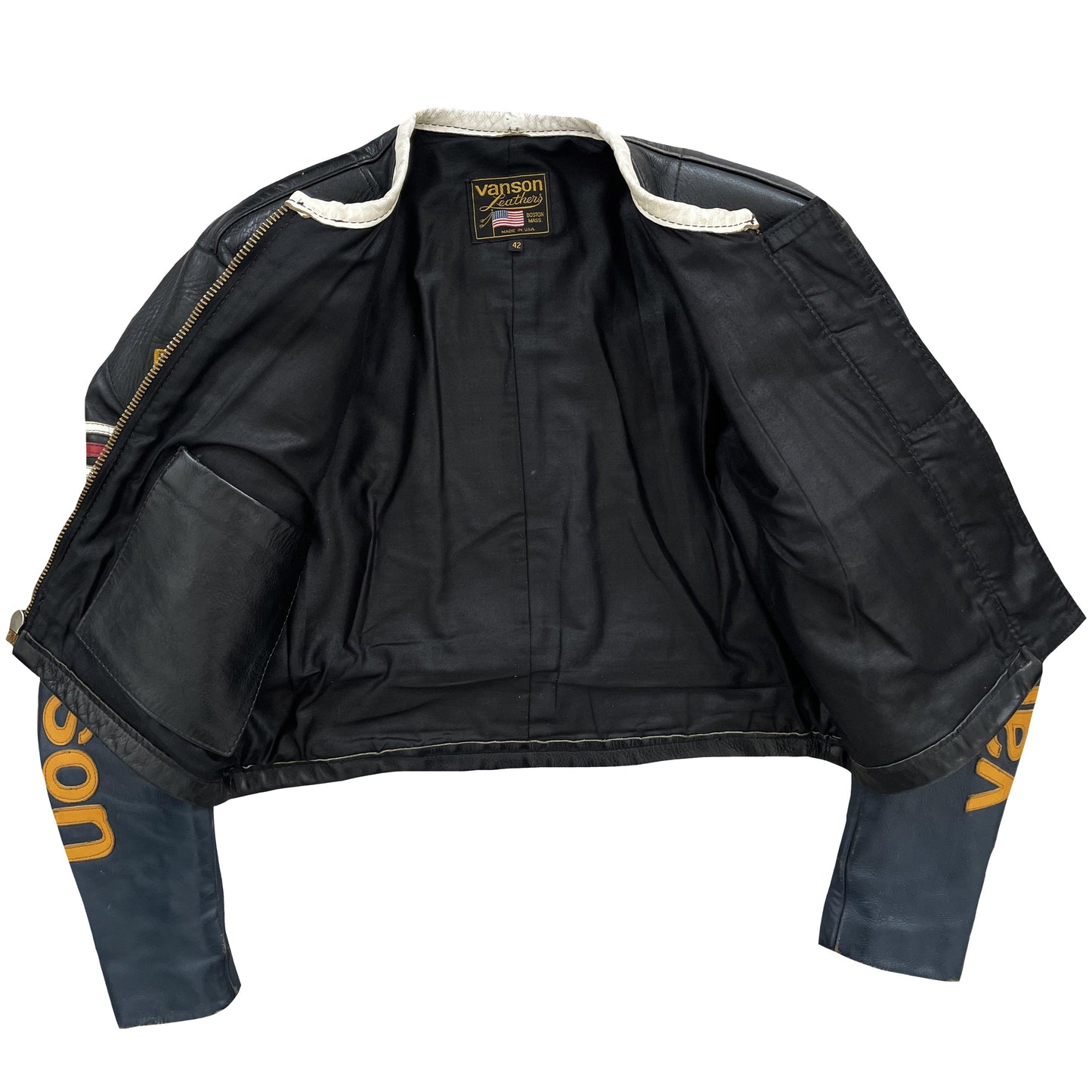 Vanson Leathers Motorcycle Racer Jacket - Known Source