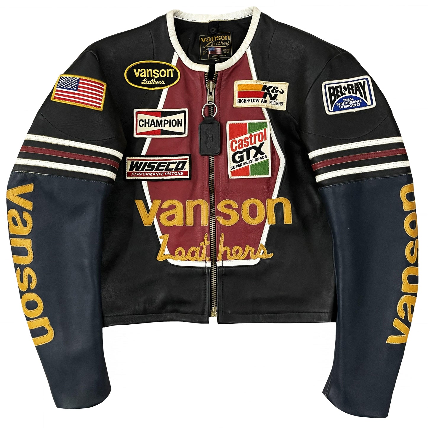 Vanson Leathers One Star Motorcycle Racer Jacket - Known Source