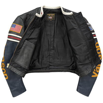 Vanson Leathers One Star Motorcycle Racer Jacket - Known Source