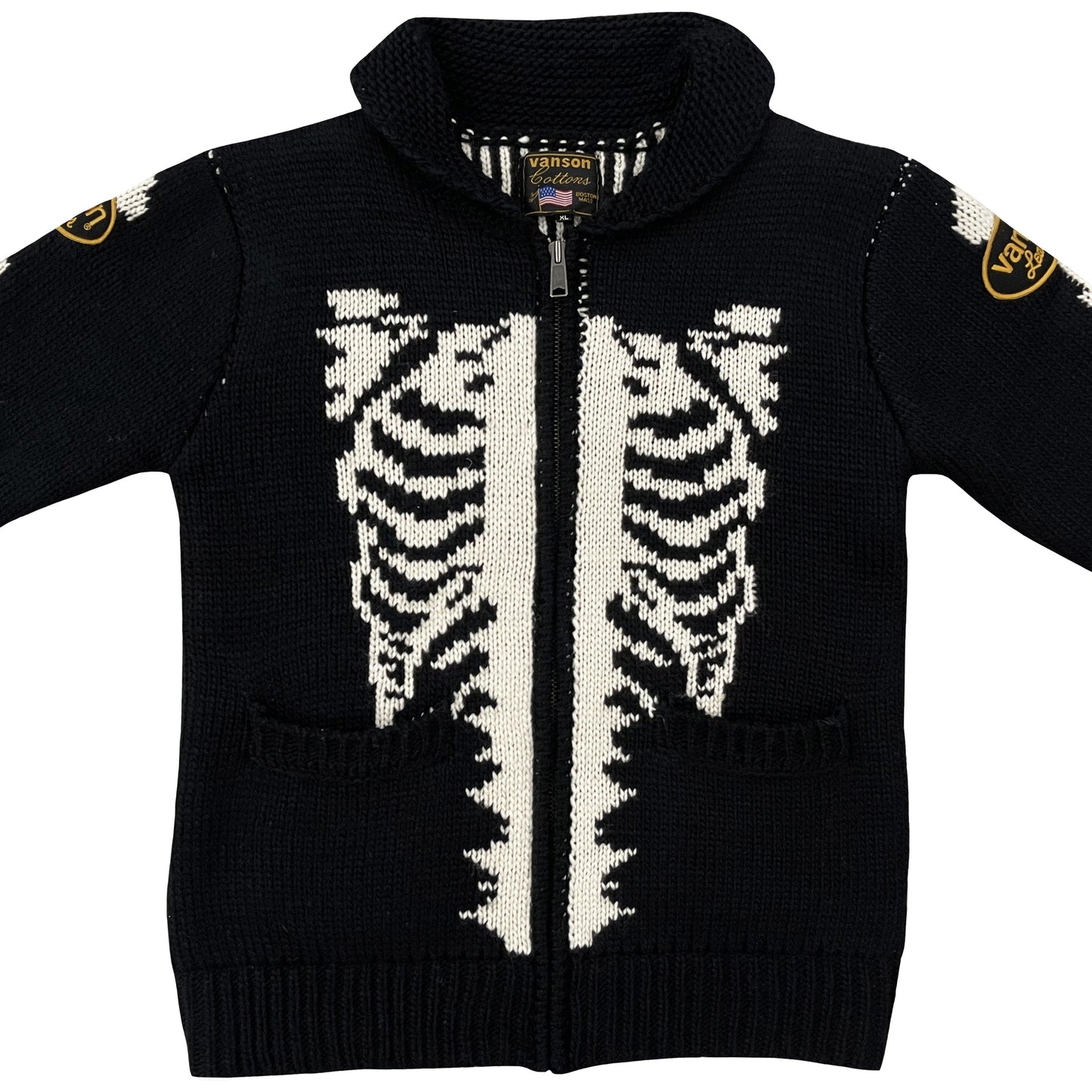 Vanson Leathers Skeleton Cowichan Jumper - Known Source