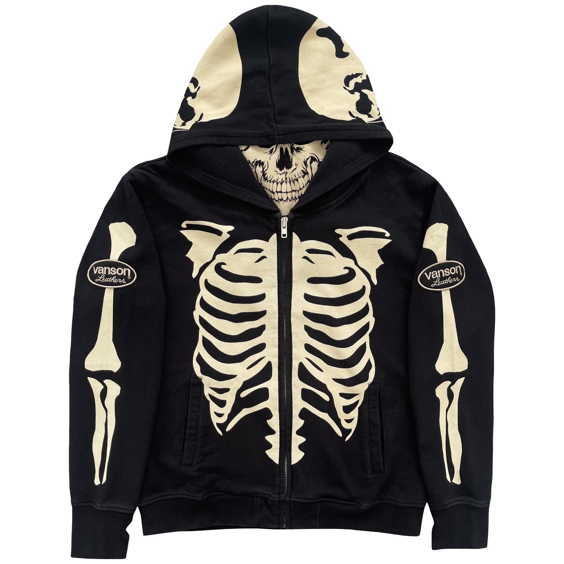 Vanson Leathers Skeleton Hoodie - Known Source