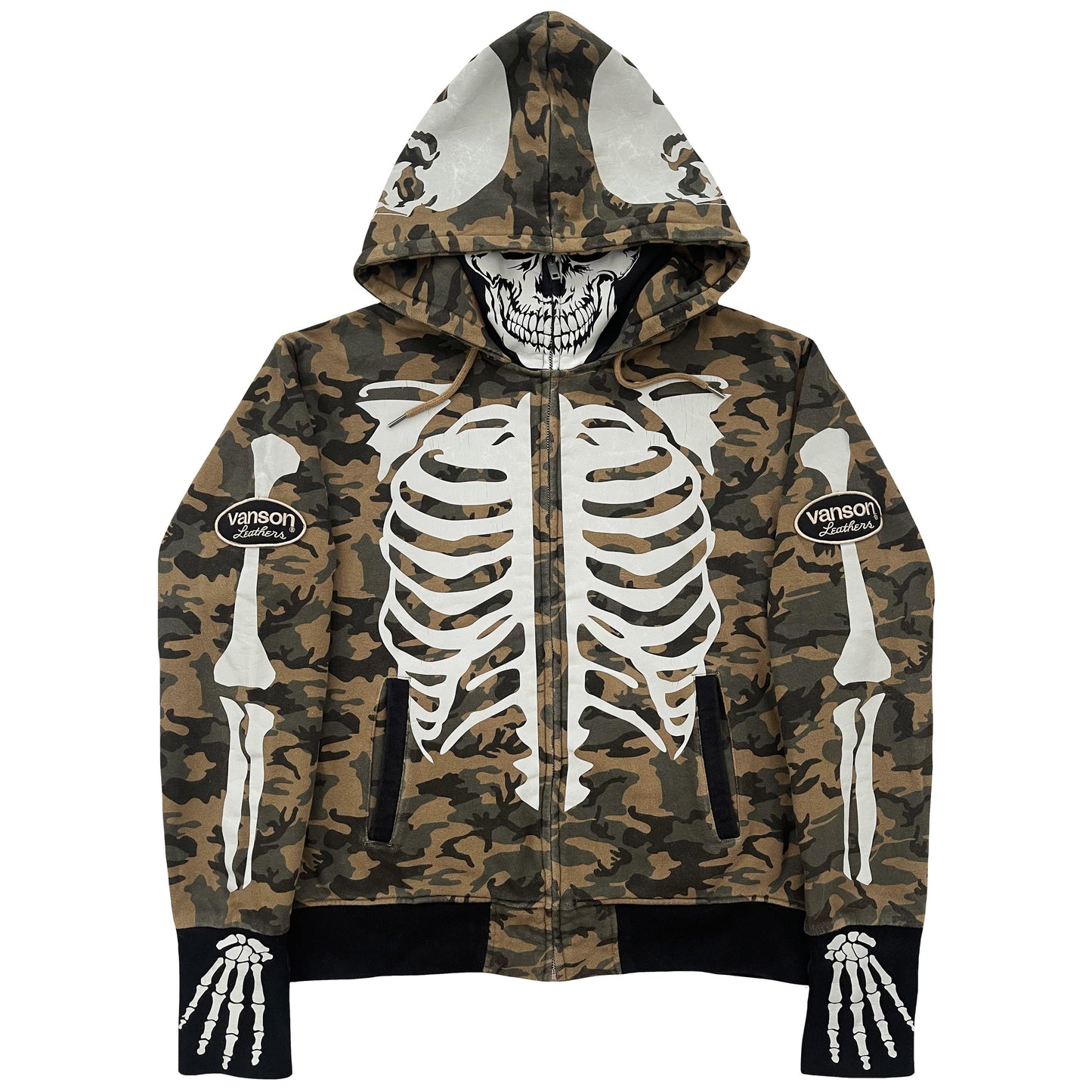 Vanson Leathers Skeleton Hoodie - Known Source