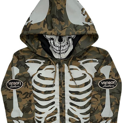 Vanson Leathers Skeleton Hoodie - Known Source