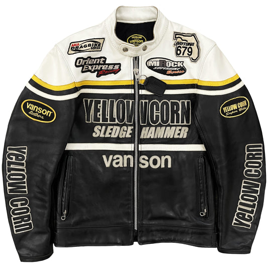 Vanson Leathers x Yellow Corn Motorcycle Racer Jacket - Known Source