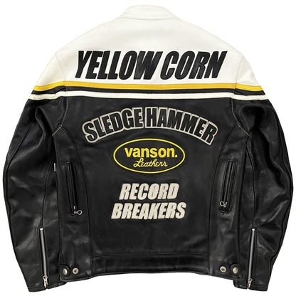 Vanson Leathers x Yellow Corn Motorcycle Racer Jacket - Known Source