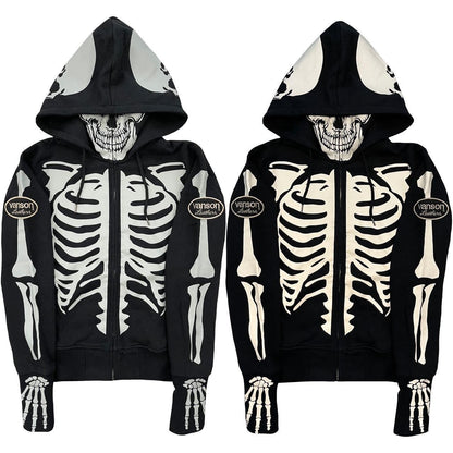 Vanson Skeleton Hoodie - Known Source