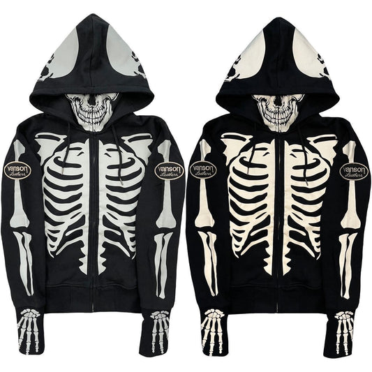 Vanson Skeleton Hoodie - Known Source