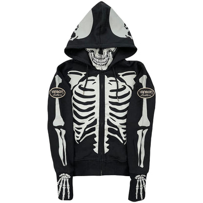 Vanson Skeleton Hoodie - Known Source