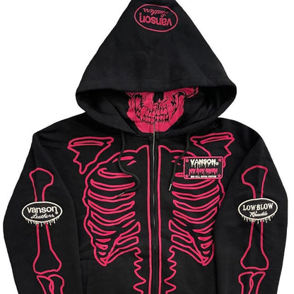 Vanson Skeleton Hoodie - Known Source