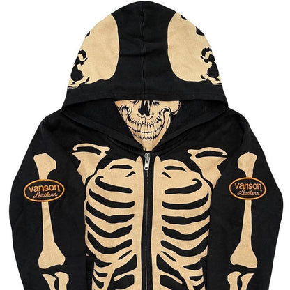 Vanson Skeleton Hoodie - Known Source